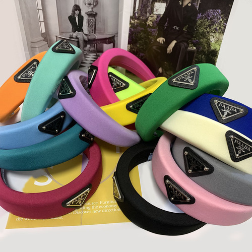 法式P家春秋季糖果色后海绵发箍女纯色宽边韩国高颅顶显脸小头箍