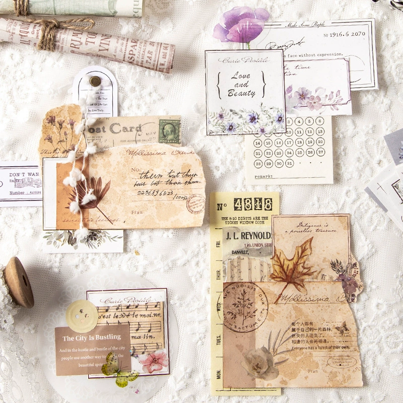 Mo Jing многоматериальный материал сумка нежное Предисловие серия легкие ретро ностальгические ручные материальные наклейки для счета 40 в 8