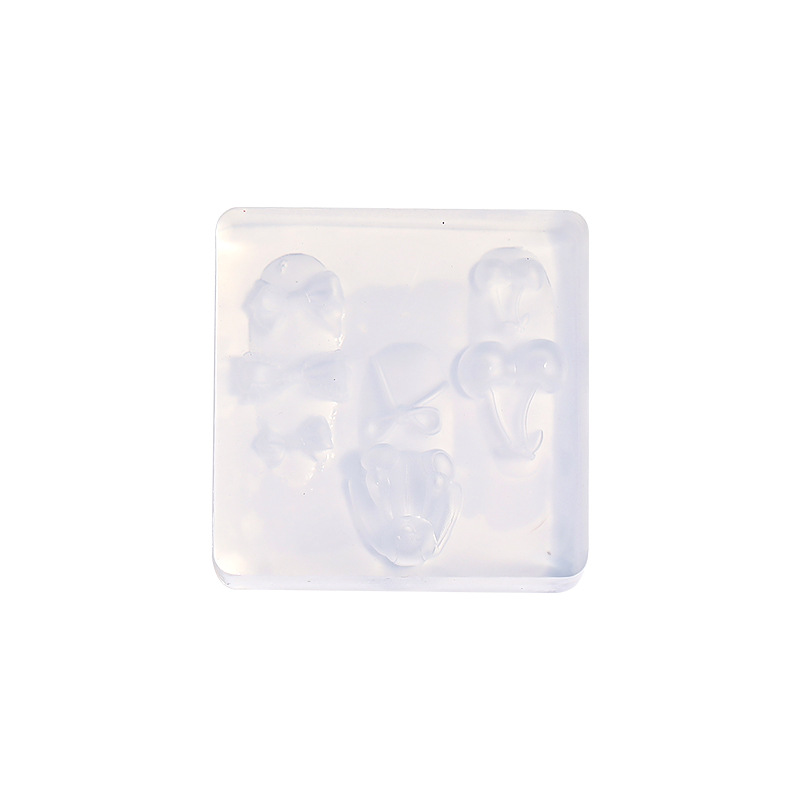 Nuevo molde de manicura de silicona conejo cereza arco adorable accesorios de tallado tridimensional DIY joyas al por mayor