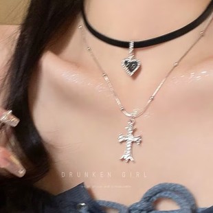 ��ɫʮ�ּ�chokerŮ�L��B��y2k��Ů�߼����i�����������i�