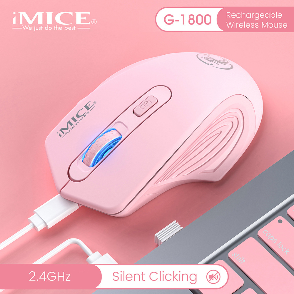 G-1800 de la marca IMICE, Bluetooth silencioso, modo dual, 2.4G, servicio de oficina inalámbrico, carga de batería transfronteriza