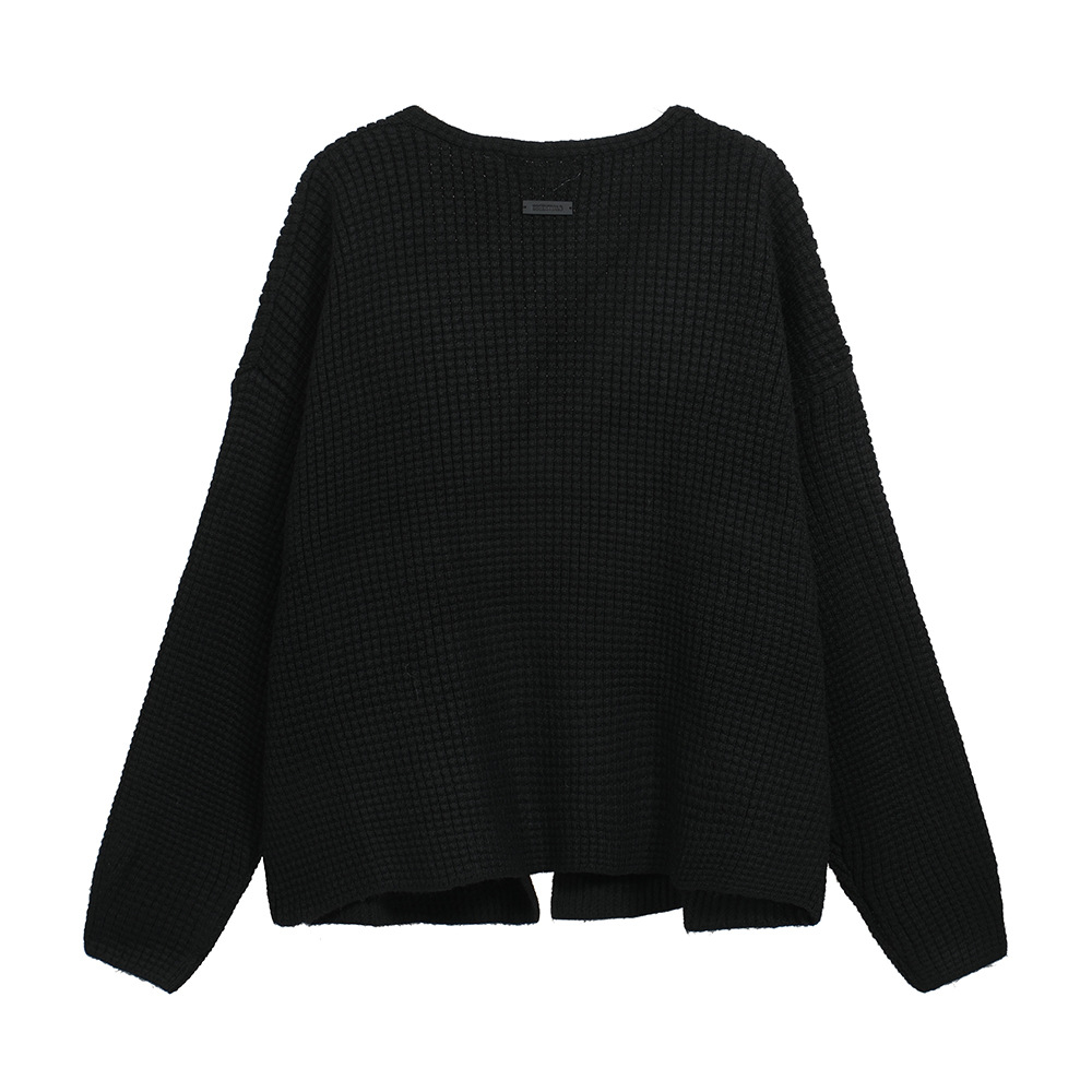 24FW nuevo FOG ESSENTIALS piña flor de punto Cardigan suéter casual suelto para hombres y mujeres