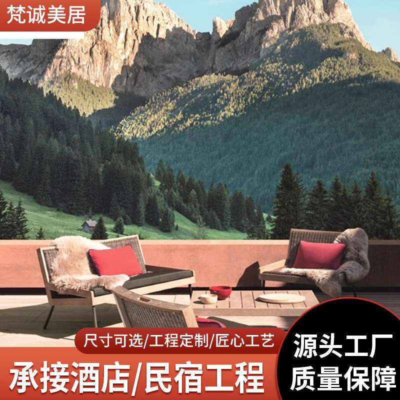 Nordic Outdoor Sofa Courtyard Casual Teak Furniture Villa Balcony Rattan Chair Outdoor Garden Outdoor Teak Coffee Table Nordic Outdoor Sofa Courtyard Casual Teak Furniture Villa Balcony Rattan Chair Outdoor Garden Outdoor Teak Coffee Table