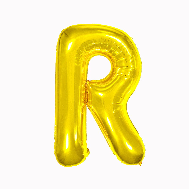 32 pulgadas 40 pulgadas 16 pulgadas inglés carta globo de aluminio fiesta de cumpleaños decoración de la boda papel de aluminio globo escena diseño