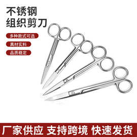 不锈钢拆线剪刀弯头手术眼科组织剪纱布外科实验室解剖剪尖头剪子