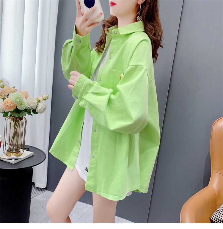 2023新款衬衫女长袖春秋季宽松甜美学院风显瘦透气过臀下半身失踪详情1