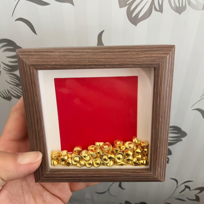 Calligraphy Photo Frame Blank for Self-Handwriting DIY 4inch Creative Chinese-Style Display Stand Gift Box