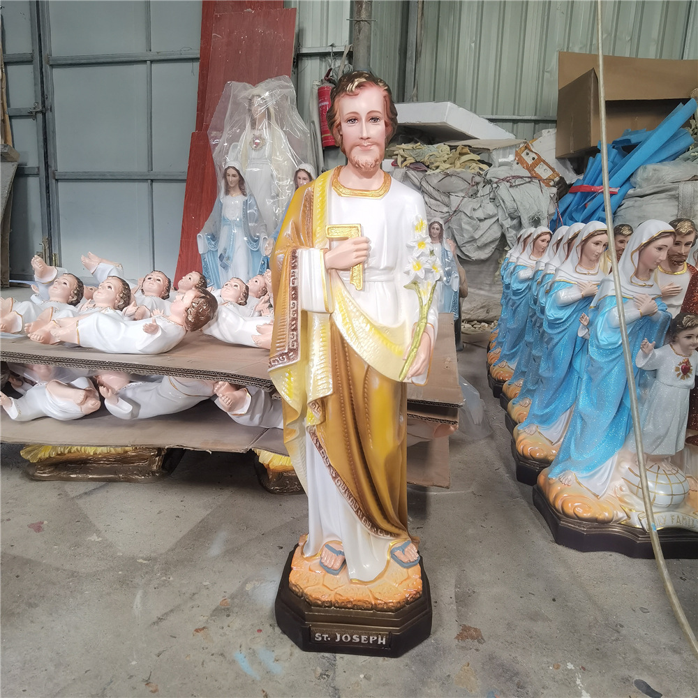 Estatua de San José de Resina para Sala de Estar e Iglesia