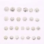 银色镂空花托隔珠花帽珠托帽diy水晶珍珠帽托手串隔片饰品配件