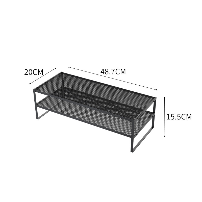 Modelo de malla negra desmontable de doble capa (48,7*20*15,5)