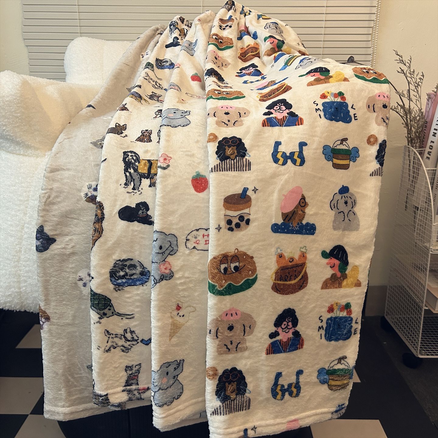 清仓捡漏～专柜撤回高个子睡裤女珊瑚绒宽松阔腿保暖可爱遛弯神裤