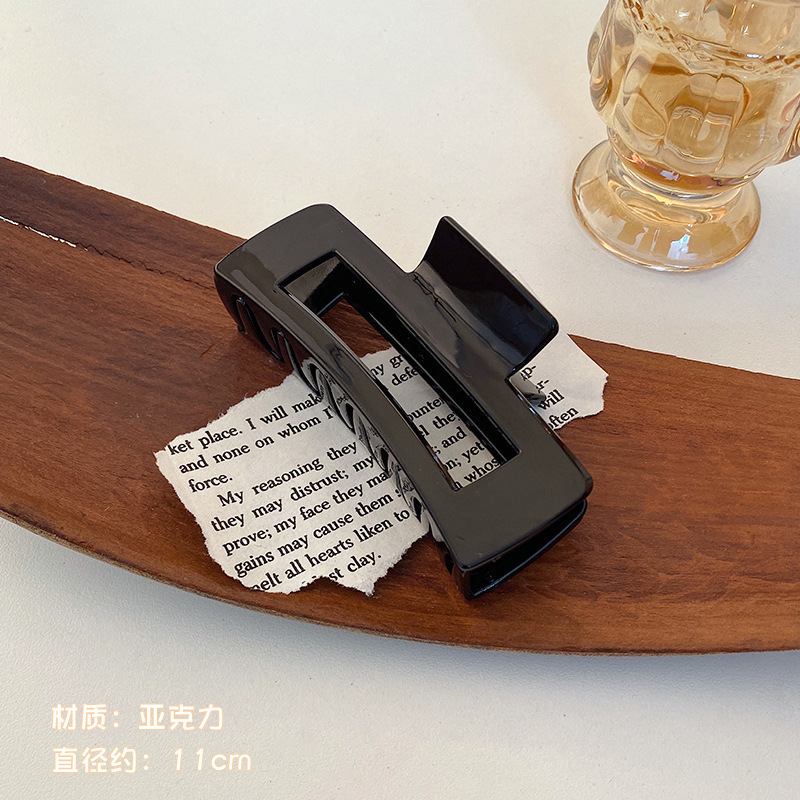 Horquilla de Maillard, pinza de agarre grande de acrílico, volumen de cabello femenino, pinza de tiburón de felpa de alta calidad, horquilla, accesorios para el cabello