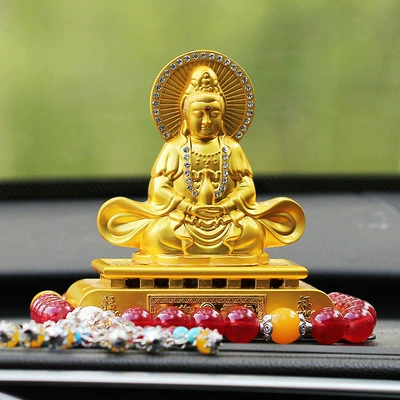 Perfplant seat Guanyin car accessories - cannot-add-perfume-square-bottom-aquarius-guanyin-red-buddhist-beads