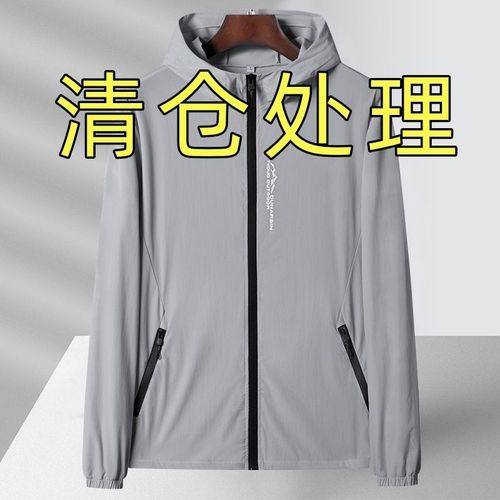 High-end】Ice Silk Sun Protective Jacket for Men - Summer Thin Outerwear, Breathable UV Protection Sunscreen Clothing, Outdoor Skin Suit