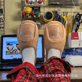 跨境奇趣热销新款Big Toe Slides大脚趾拖鞋3d大脚趾拖鞋男女通用