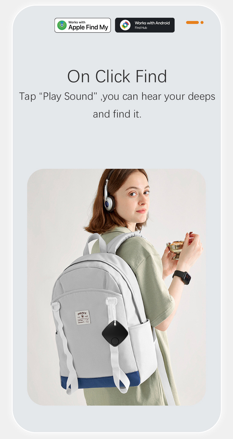 iOS Android GPS tracker, key locator, anti-loss tracker for car keys