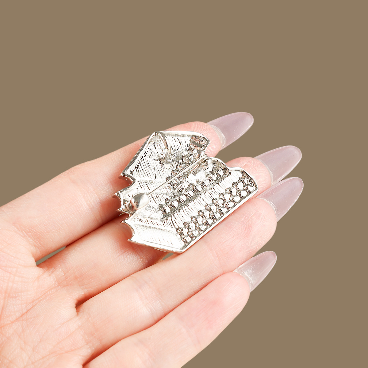 European and American New Enamel Rhinestone Three-Book Shaped Brooch Creative Pin Trendy Men's and Women's Clothing Accessories Corsage Jewelry