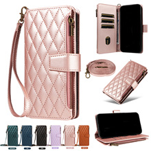 适用小米12TPRO翻盖手机套12T手机壳拉链款Note11pro插卡手机皮套