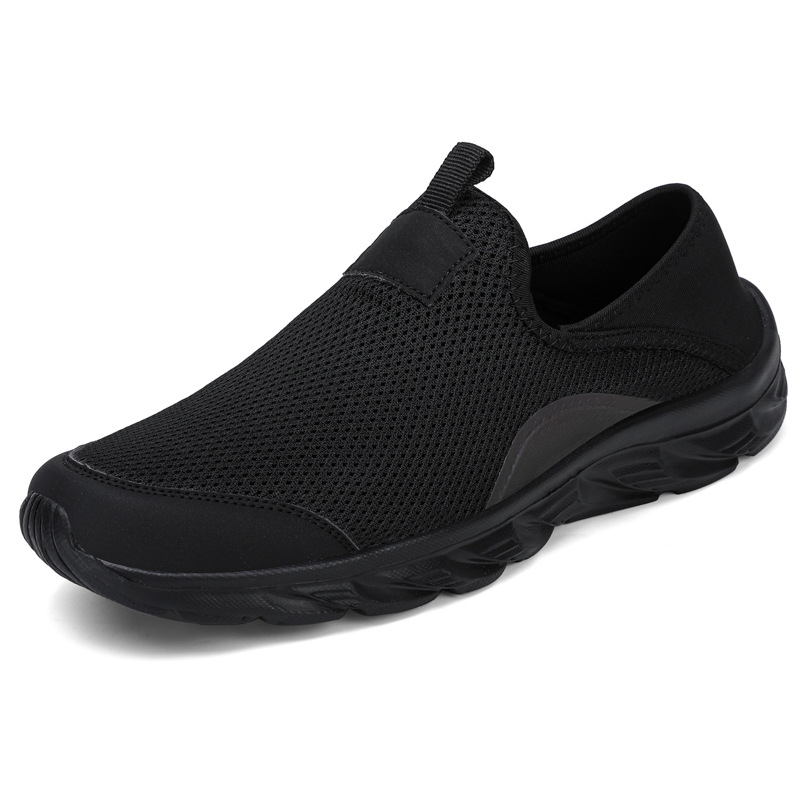 Nuevos zapatos de deporte casuales de tejido volador para hombres con suela suave de malla transpirable zapatos de carrera comercio exterior al por mayor transfronterizo