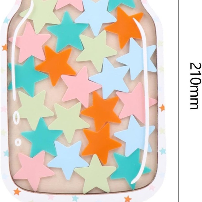 越境新品子供星奨励缶ポイント奨励学習自律奨励缶25個星木の置物|undefined