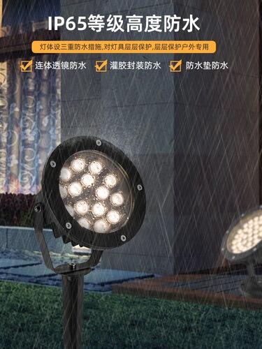 LED spotlights with tree lights, ground-embedded lights, 12W, 15W, 18W, 24W, 36W, round ground plug LED tree lights