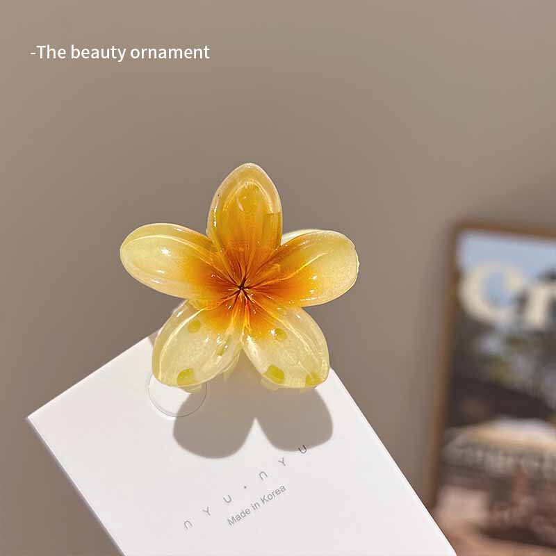 4cmの甘美な少女の卵の花のヘアピンの女性の休暇の風の側の前髪の小さいサメは写真を撮って髪を挟みます。|undefined