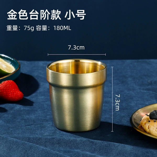 304 step cup [Gold] 180ml