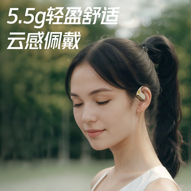 新製品 Q11 耳掛け Bluetooth ヘッドセット オープンタイプ 非インイヤー 超クリアな音声通話 スマートタッチヘッドセット|undefined