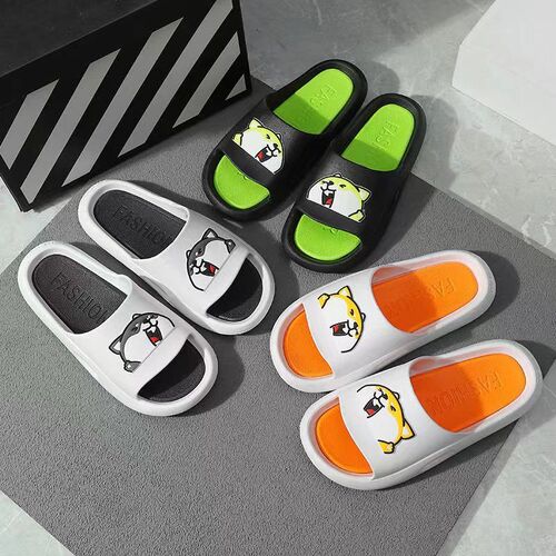 Men's Summer Ins Trend Indoor Home Use Bathroom Cooling Slippers with a Sense of Sophistication for Men, Wearable Outdoors