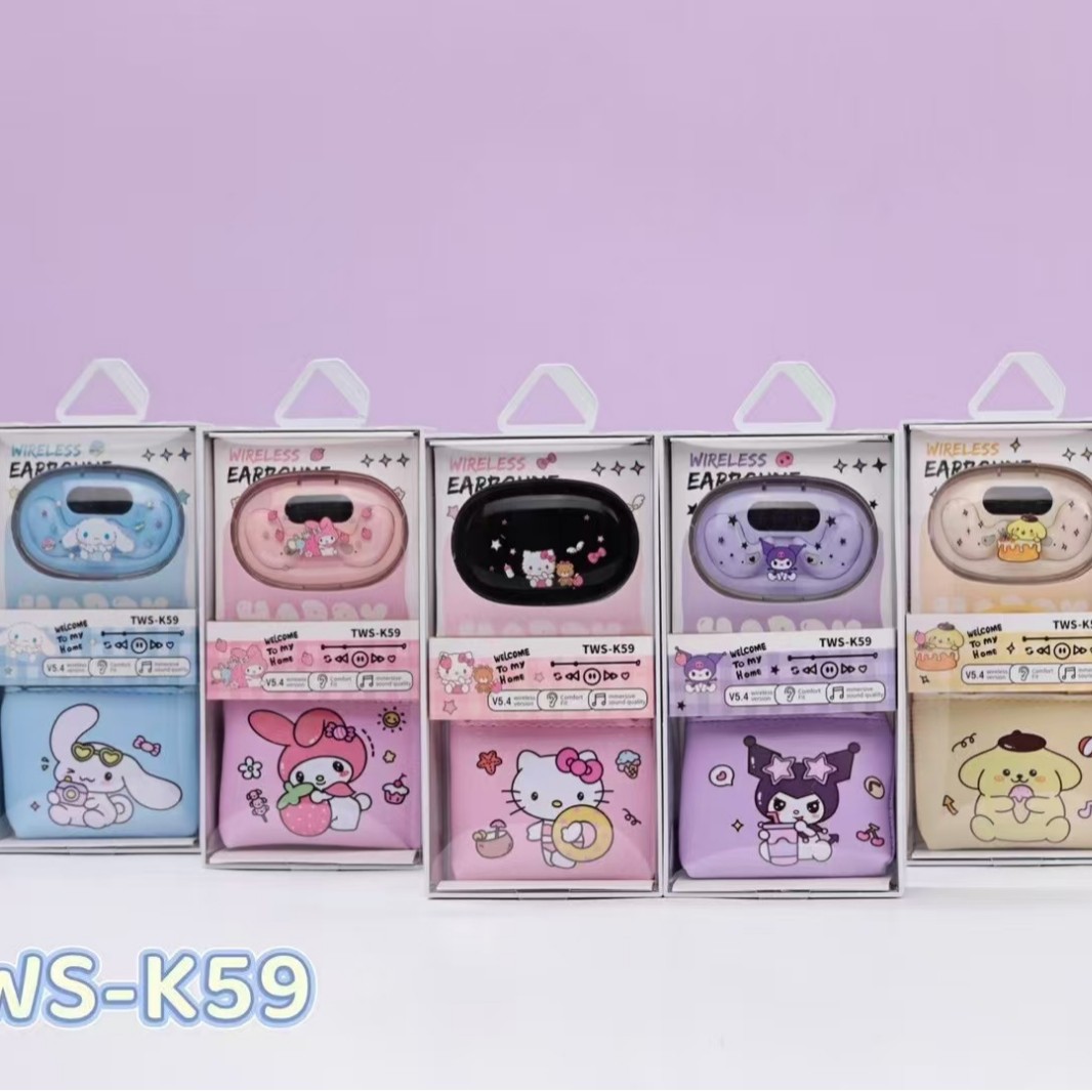 (Cross-border trading), cartoon wireless headphones, music cute earplugs, new collection, bluetooth