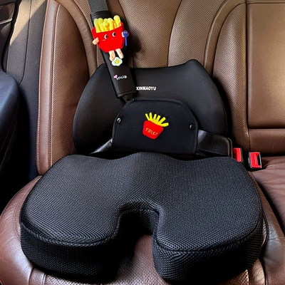 Belt Shoulder Pad Anti-Neck Strangulation | Seat belt shoulder pad - shield-todays-french-fries-three-piece-set-lumbar-support-four-seasons-model-universal-for-both-left-and-right