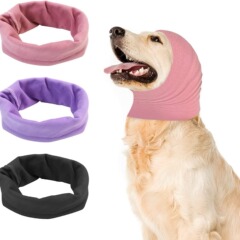 犬のグルーミングイヤーマフ、ノイズリダクション、高弾性、柔らかく、暖かく、減圧、ペットのイヤーマフ、帽子、スカーフ、帽子、ペット用品