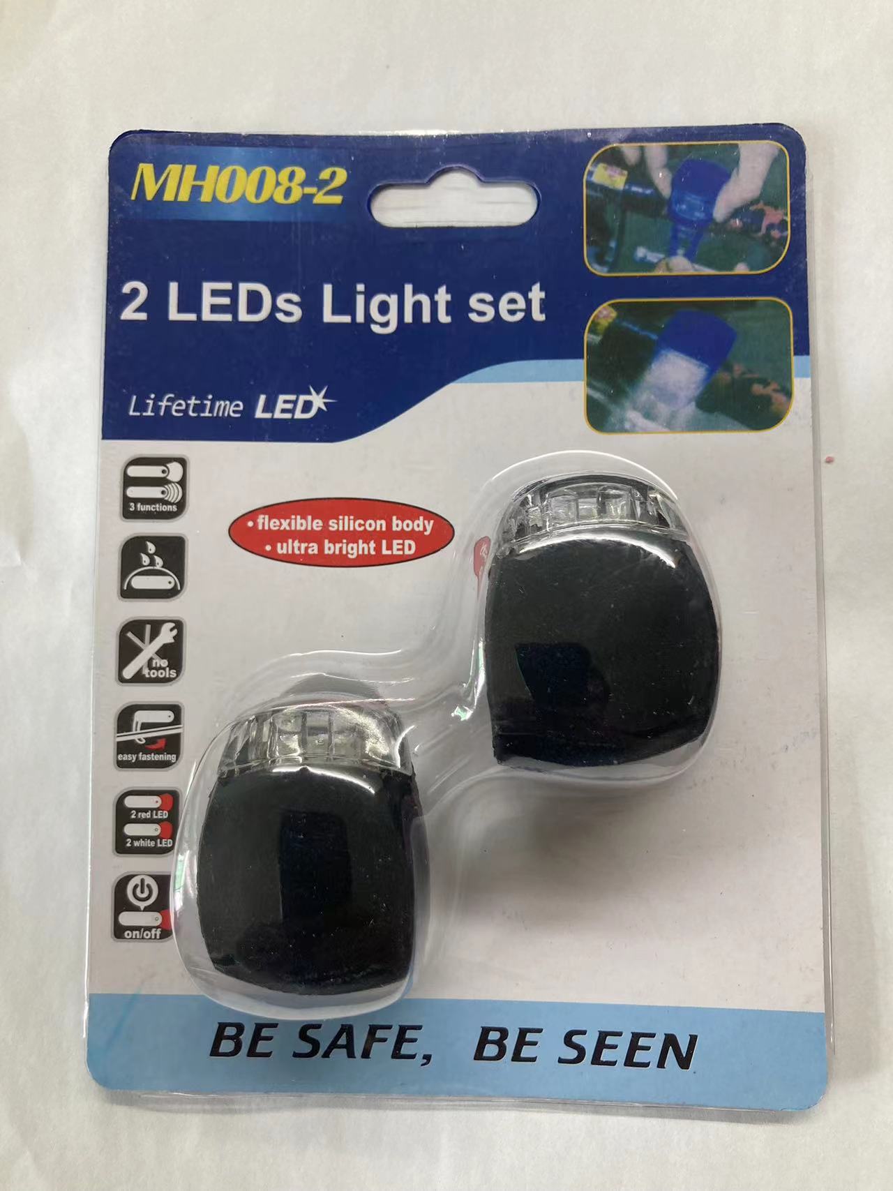 Luz de advertencia de seguridad de bicicleta portátil al aire libre rana de silicona accesorios de equitación decoración para niños Luz de mango de bicicleta