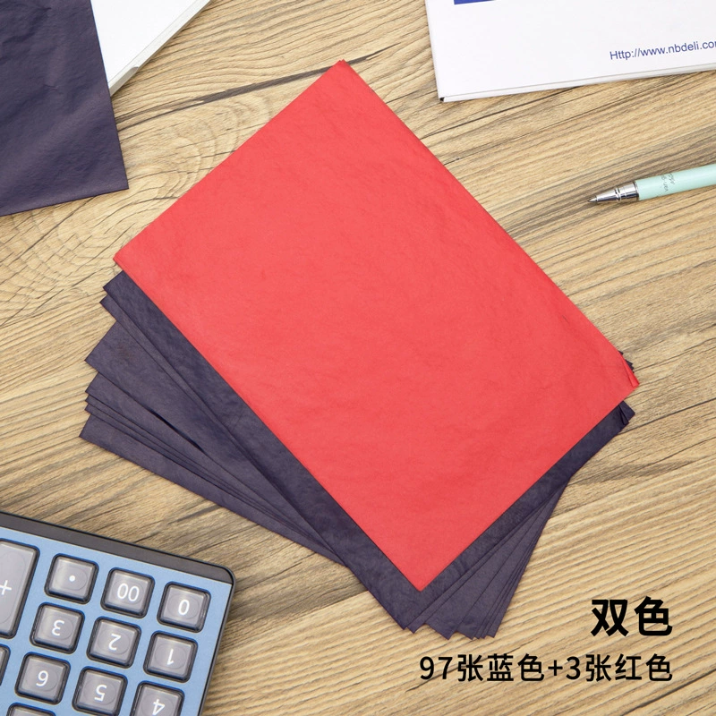 Deli 9374 thin rewrite paper (blue) (12.7*18.5cm)-32K (100 sheets/box)