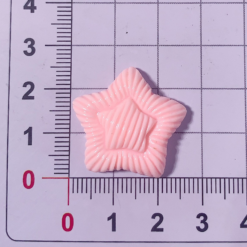 Nuevos acessorios de resina de doble capa de macarón de pentaco de crema pegamento para el cabello pin de cabello agujeros de hebilla de zapatos hechos a mano, etc.