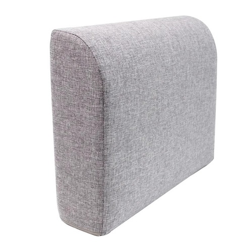 Custom-made cotton linen sofa cushion 1+2+3 wooden modern Chinese high-density hard sponge sofa waist support cushion backrest pad