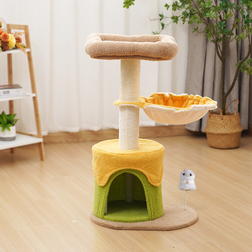 Toaster egg cat climbing frame integrated cat nest cat tree tower cat shelf large sisal toy jump platform cat supplies 
