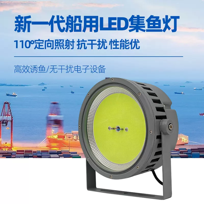 LED集鱼灯1200W船用水下捕鱼灯 海夜钓诱鱼鱿鱼灯大功率超亮1000w