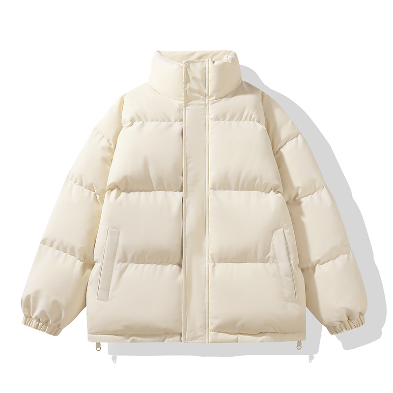 Padded Clothes For Men And Women Loose Stand-up Collar Padded Jacket Warm And Thickened Casual Padded Clothes Couple Jacket_viptrois.com