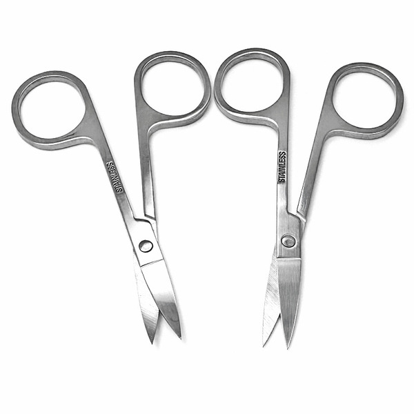 Stainless Steel Mirror Beauty Makeup Slicing Eyebrows Cut Nose Mao…