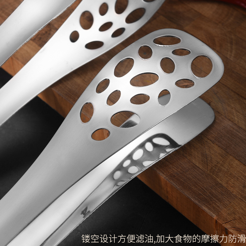 304 Stainless Steel Steak Clips, Cut Out Draining Food Clips, Kitchen Food Clips, Bread Clips, Barbecue Clips, Barbecue Clips
