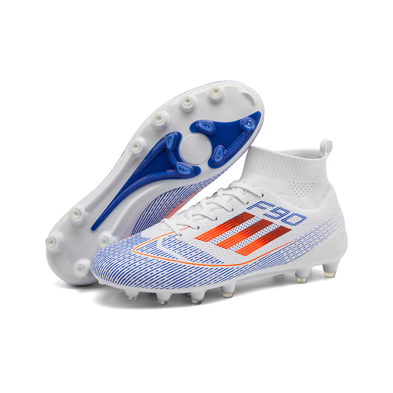 2025 nuevos zapatos de fútbol transfronterizos para hombres y mujeres jóvenes clavos cortos altos zapatos de fútbol fábrica directa