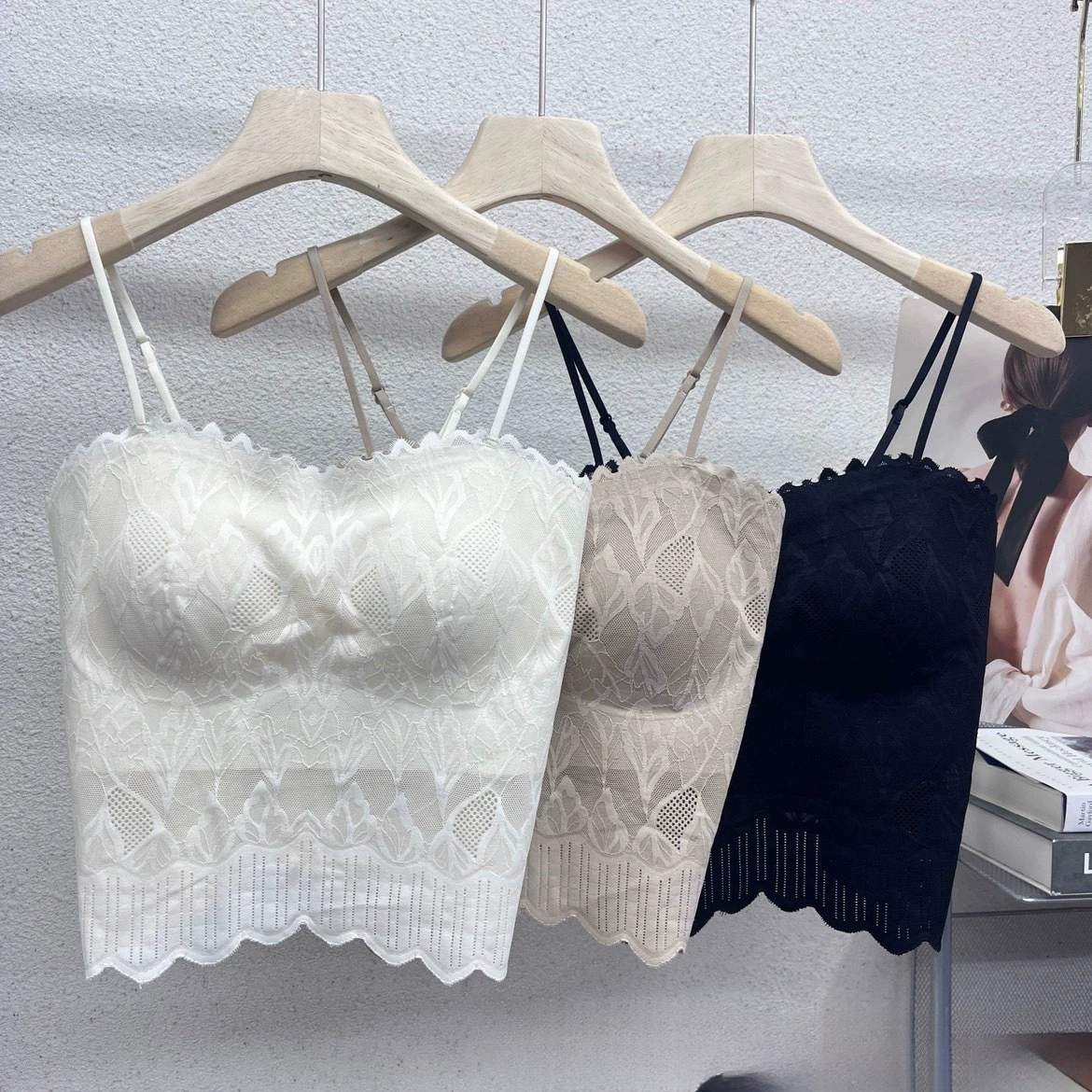 Весна и лето новый премиум вешалка независимая упаковка французская кружева фиксированная чашка с красивой спинкой без следов облачная одежда