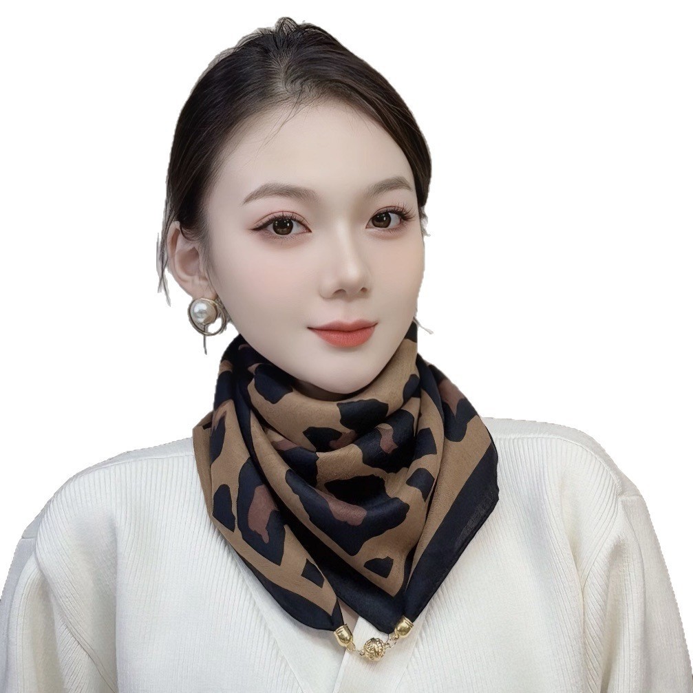 Foulard in seta di alta qualità per donna sciarpa moda versatile_voghion.com