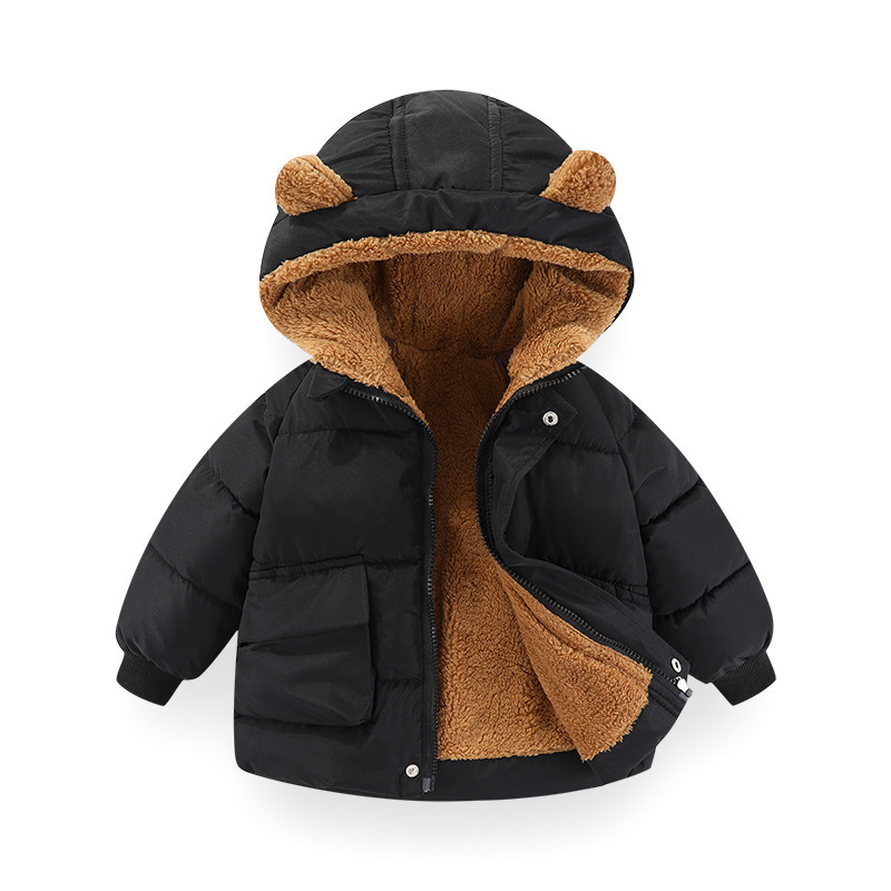 Baby plumón nuevo otoño y invierno niños plumón chaqueta de algodón para niños y niñas estilo coreano chaqueta de algodón para niños calientes