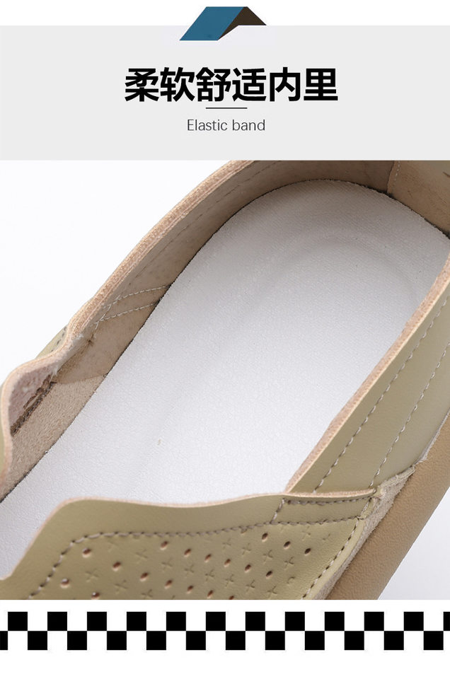 Dép sandal nam lỗ thoáng khí đế mềm kiểu lười — Màu be, Màu kaki chi tiết 12