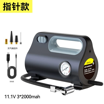 Car Air Pump Car Portable Wireless Air Pump Electric Car Tire Pump (Hava nasosu) - 12v-car-cigarette-lighter-plug-power-cord-pointer-type