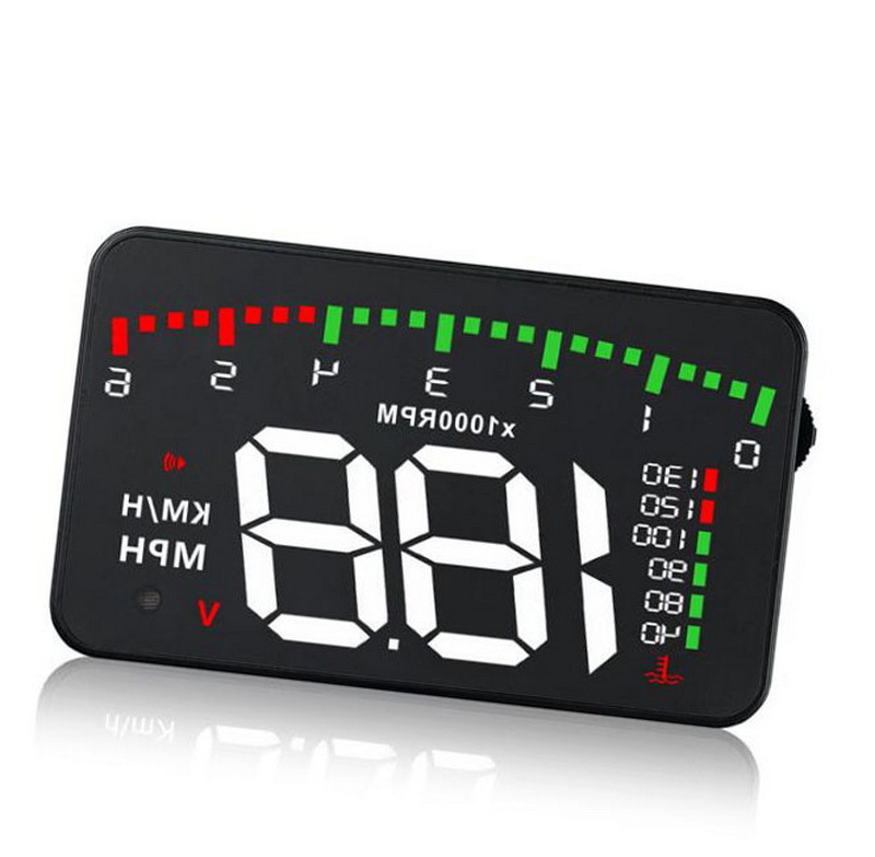 Hud Car Head-Up Display Displays Speed, Rpm, Water Temperature, and Voltage with 4 Practical Functions A900 Cross-Border