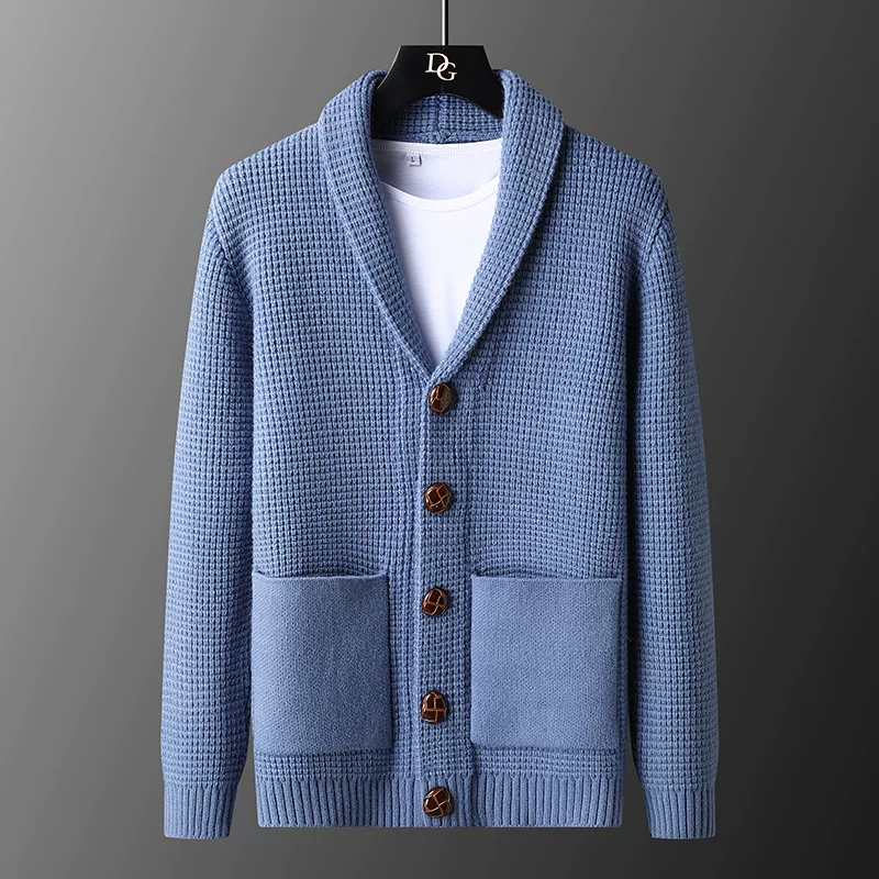 Демисезон cardigan, мужской модный вязаный свитер, (Cross-border trading), корейский стиль