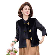 中老年女装春秋无袖开衫马甲上衣时尚贴心暖心妈妈衣服背心马夹服
